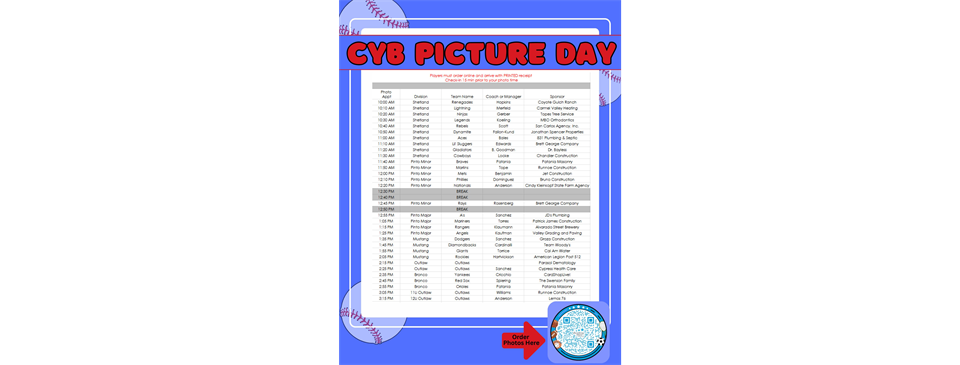 CYB Picture Day