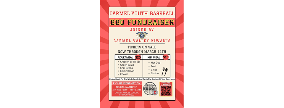 CYB BBQ Fundraiser- Sunday, March 15th