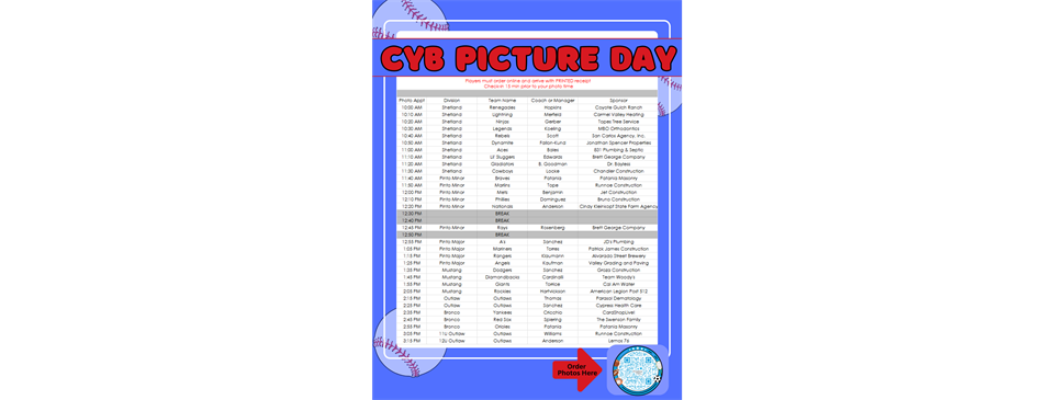 CYB Picture Day