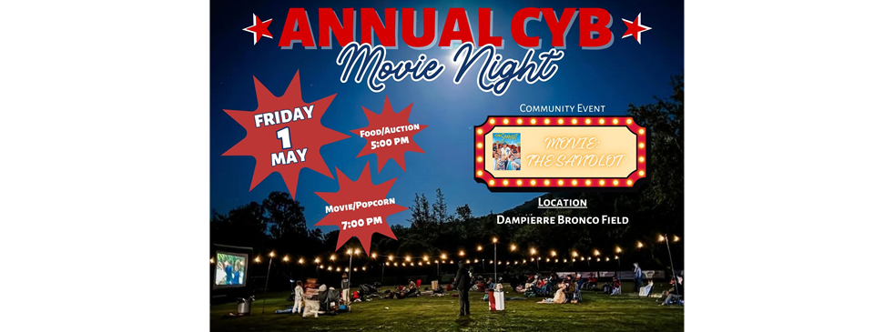 CYB Movie Night- Friday, May 1st